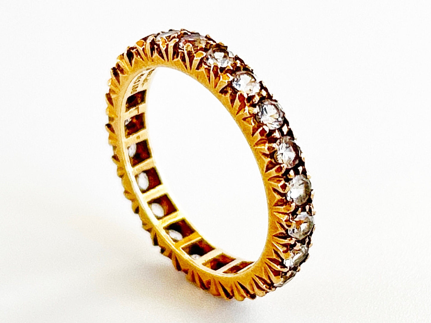 9k Gold Spinel Set Eternity Band