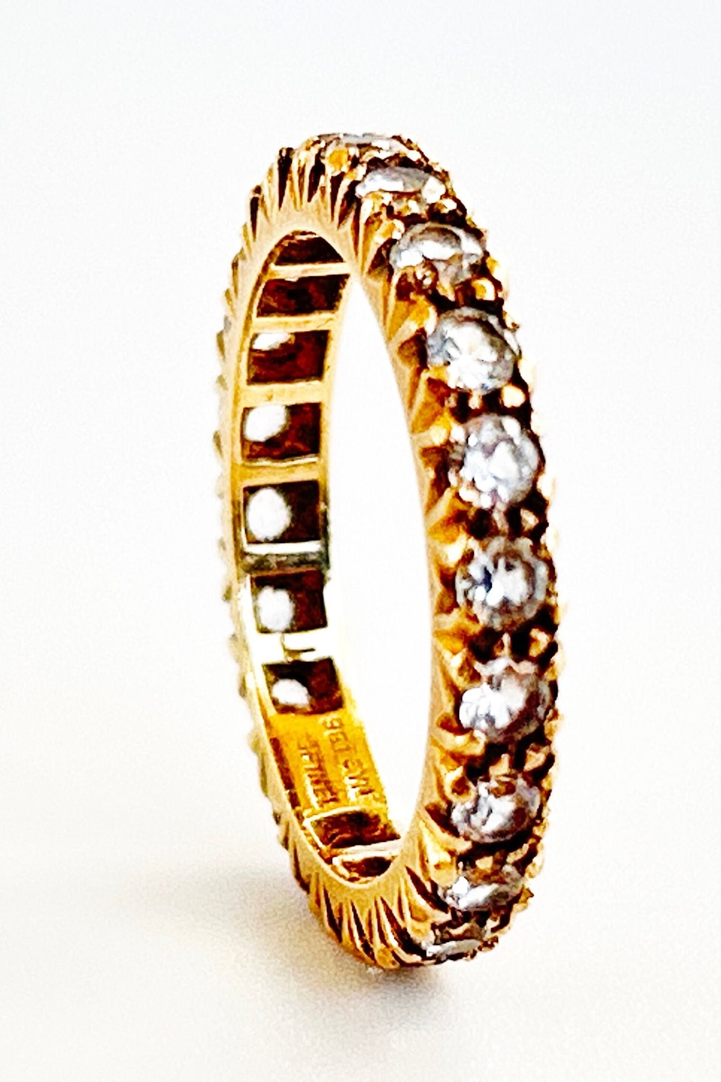 9k Gold Spinel Set Eternity Band