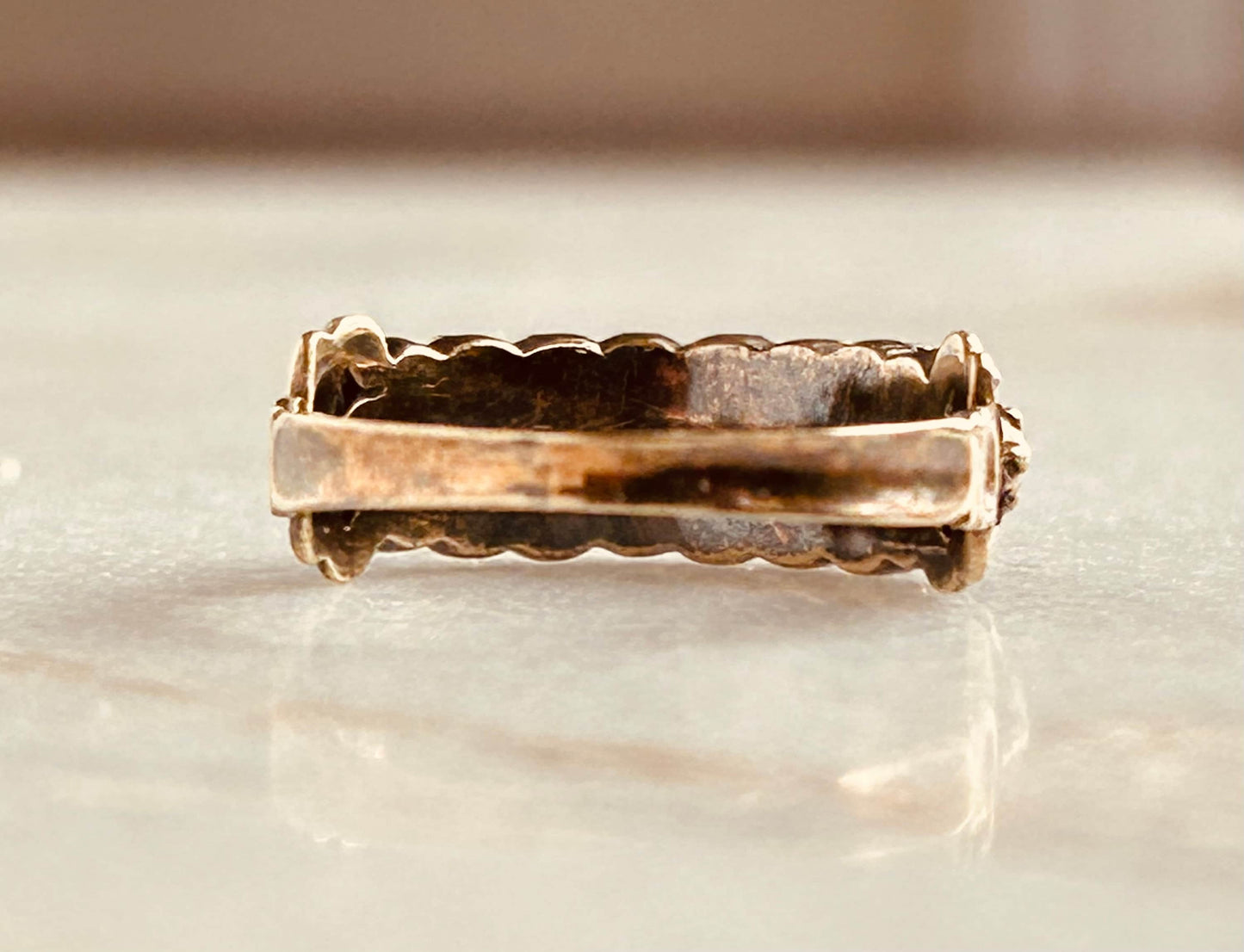 Late Georgian/Early Victorian Two Row Pearl Band Ring